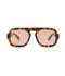 Jane Sunglasses - Brown Tortoise w/ Maroon Lenses